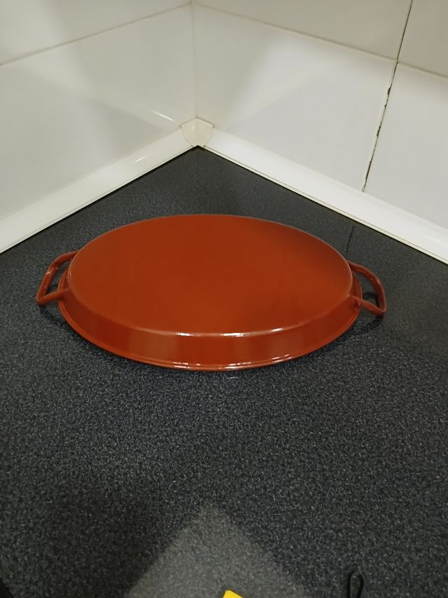 Fuente de horno esmaltada ovalada 37cm