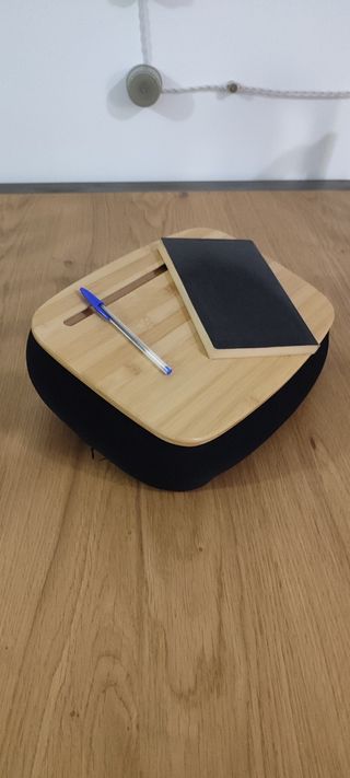 Soporte sofá para portátil de bambú