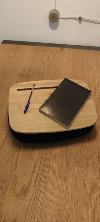 Soporte sofá para portátil de bambú
