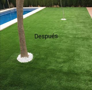 Instalación césped artificial y jardinería