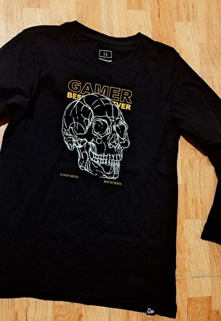 Camiseta Super Mario Bros Niños Manga Larga