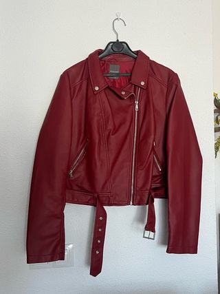 Chaqueta de piel sintetica 