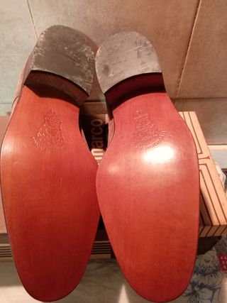 Scarpe uomo camoscio marrone n. 42. NUOVE vintage