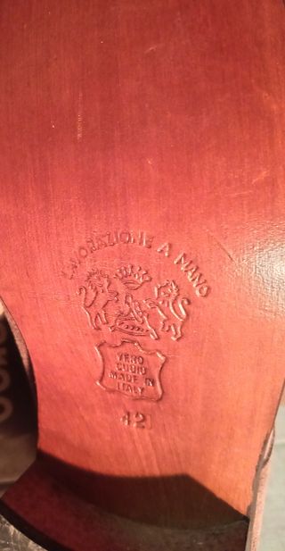 Scarpe uomo camoscio marrone n. 42. NUOVE vintage