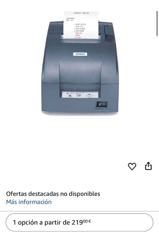 Impresora Epson TM-U220D gris