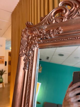 Espejo de pie vestidor cobre