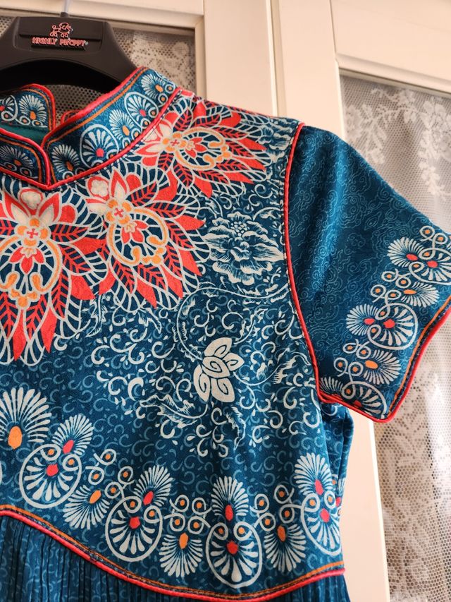 Vestido Highly Preppy Azul y Rojo Talla XS