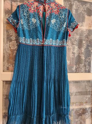 Vestido Highly Preppy Azul y Rojo Talla XS