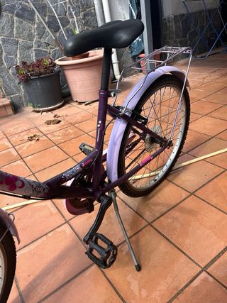 Bicicleta infantil con cesta