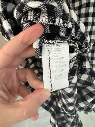 Camisa franela cuadros Vichy talla XS