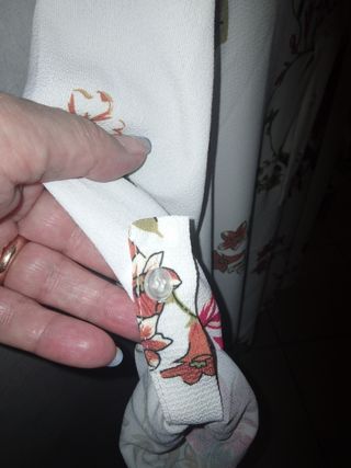 Camicia lunga floreale bianca