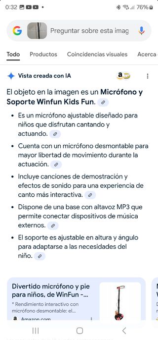 Micrófono infantil extensible