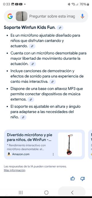 Micrófono infantil extensible