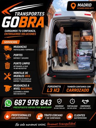 Mudanza , Porte y Montaje - ¡Todo en uno!