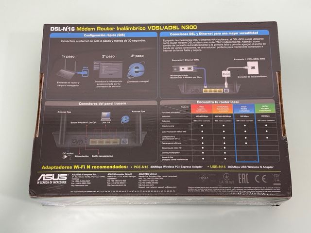 ASUS DSL-N16 Módem Router VDSL/ADSL N300
