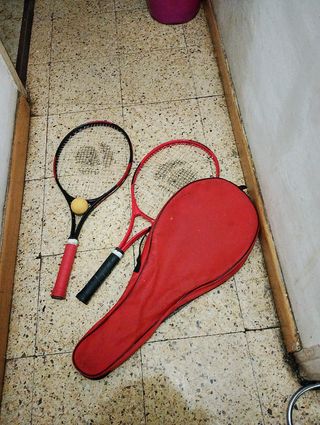 2 Raquetas de Tenis + Funda + Regalo+5p de tenisl