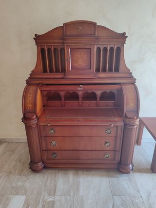 Escritorio Antiguo Madera Maciza