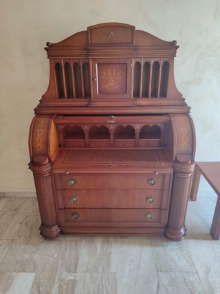 Escritorio Antiguo Madera Maciza