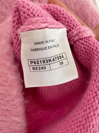 Cárdigan Chanel Rosa Mohair y Cachemir