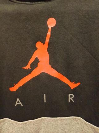 Sudadera Nike Air Jordan Negra y Gris