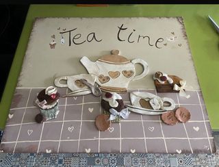 Cuadro artesanal Tea time