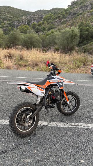 Mini Moto Gazelle Naranja y Blanca