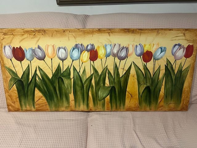 Cuadro de Tulipanes Multicolor