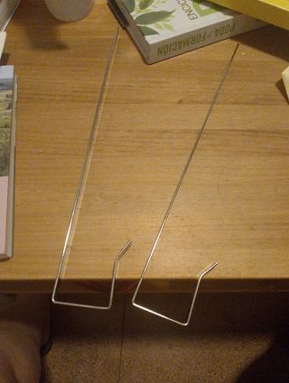 Ganchos colgadores metal cromados