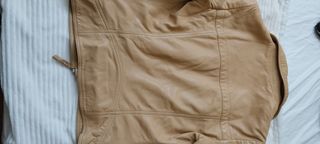 Cazadora Piel Massimo Dutti Mostaza Talla xs