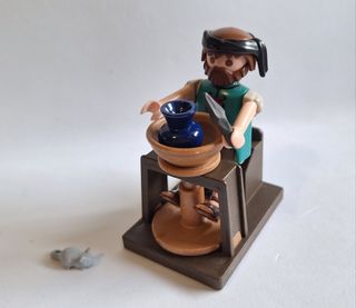 Playmobil Navidad, Pastor Aldeano Alfarero Belén 