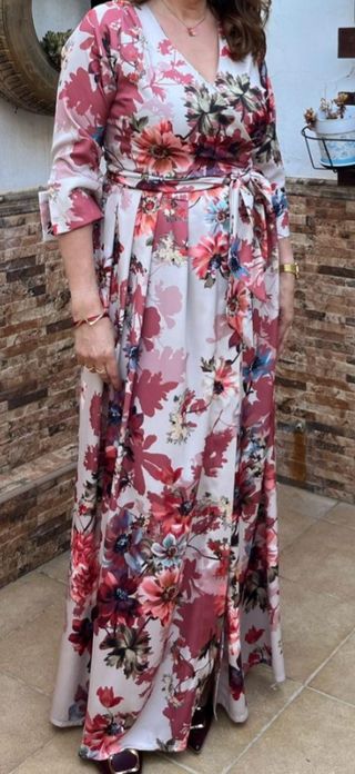 Vestido de ceremonia estampado floral