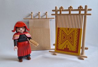 Playmobil Navidad, Pastora Aldeana Hilandera Belén