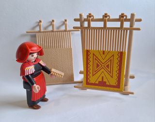 Playmobil Navidad, Pastora Aldeana Hilandera Belén