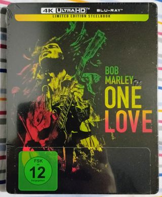 Steelbook Bob Marley. One love (4K-UHD y bluray)