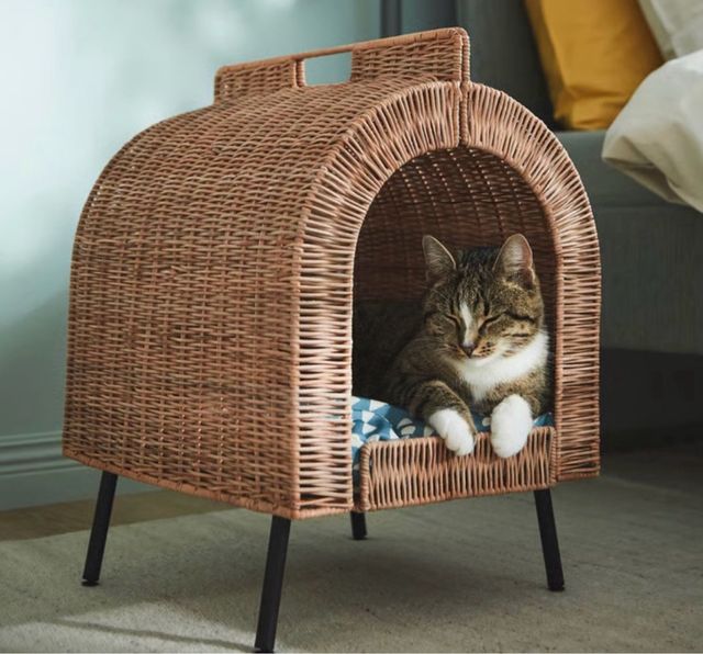 Cesta para Gatos Ikea Mimbre
