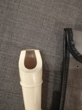Flauta dulce blanca con funda