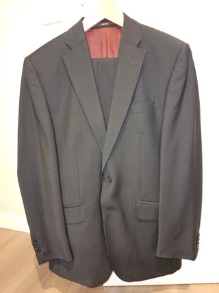 Traje Cortefiel Cuadro Gris Talla 46
