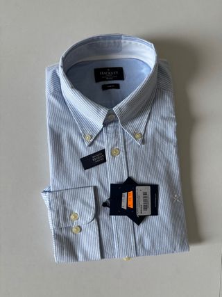 Camisa Hackett Regent Slim Fit Azul Talla M