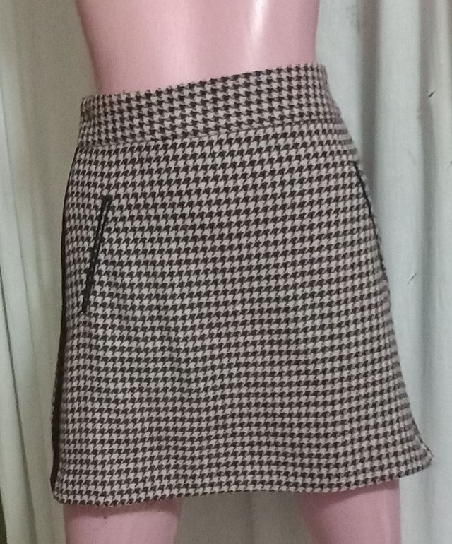 Gonna Zara donna fantasia pied-de-poule