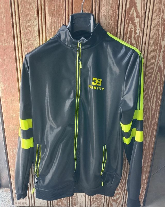 Felpa uomo D3 IDENTITY nera e gialla