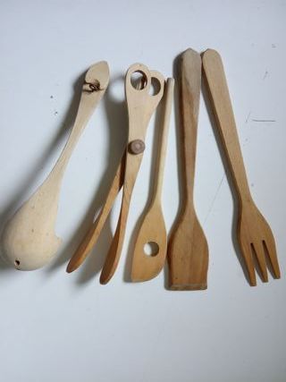 Lote 7 Utensilios Cocina Madera