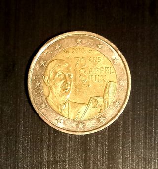 Moneda 2 Euros Francesa Appel du 18 juin 2010