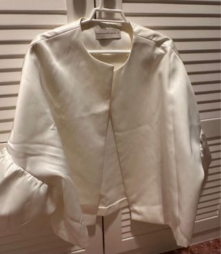 Chaqueta Purificación García Blanco roto