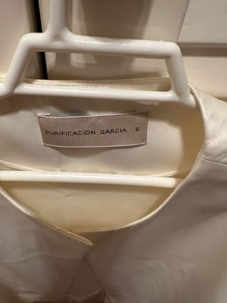 Chaqueta Purificación García Blanco roto