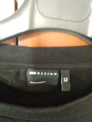 Sudadera ASOS DESIGN Negra Talla 4XL