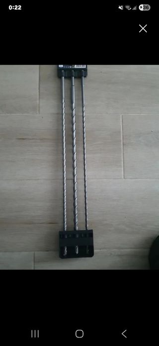 3 Brocas SDS Pasamuros 10, 12, 16mm