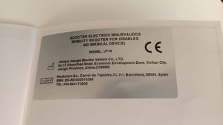 Scooter eléctrico para minusválidos