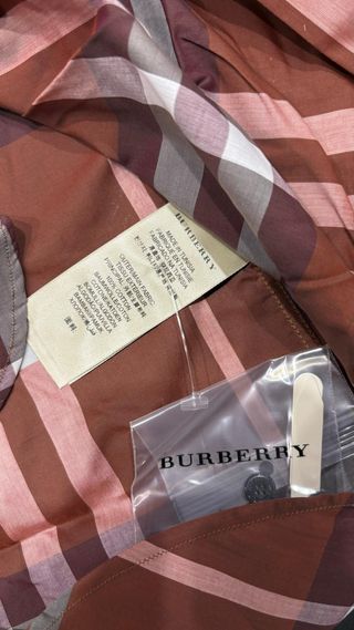 Camicia Burberry a quadri marrone