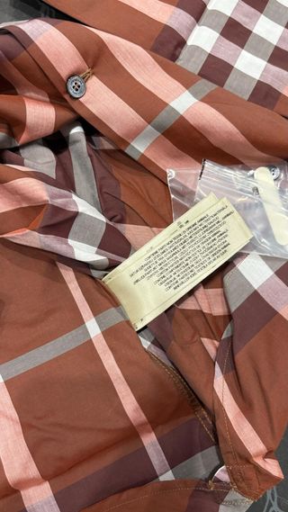 Camicia Burberry a quadri marrone