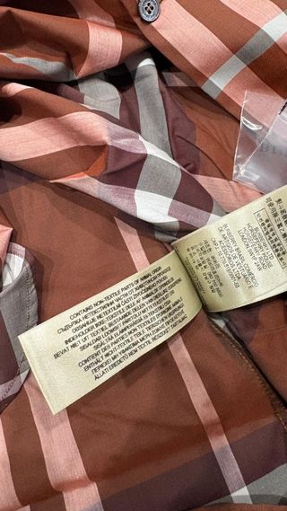 Camicia Burberry a quadri marrone